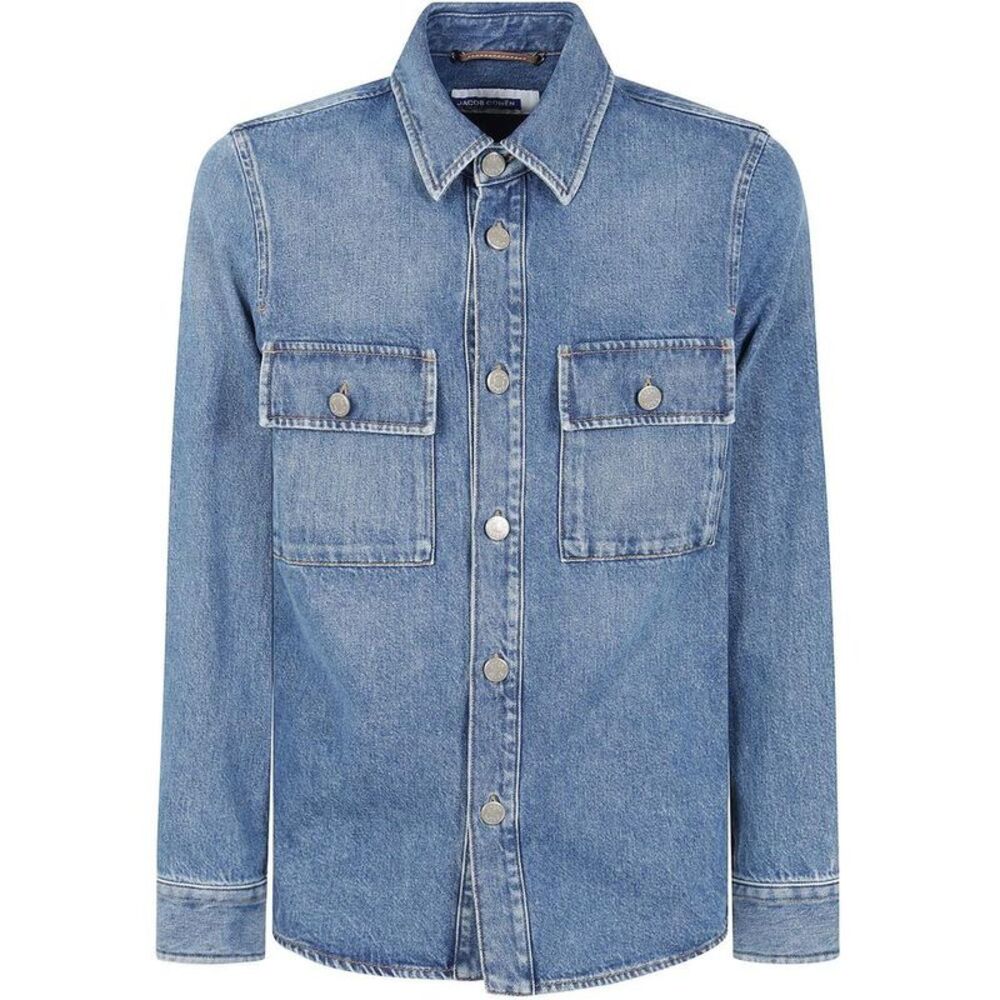 JACOB COHEN Men's Denim Shirt Jacket Men BLUE Outerwear